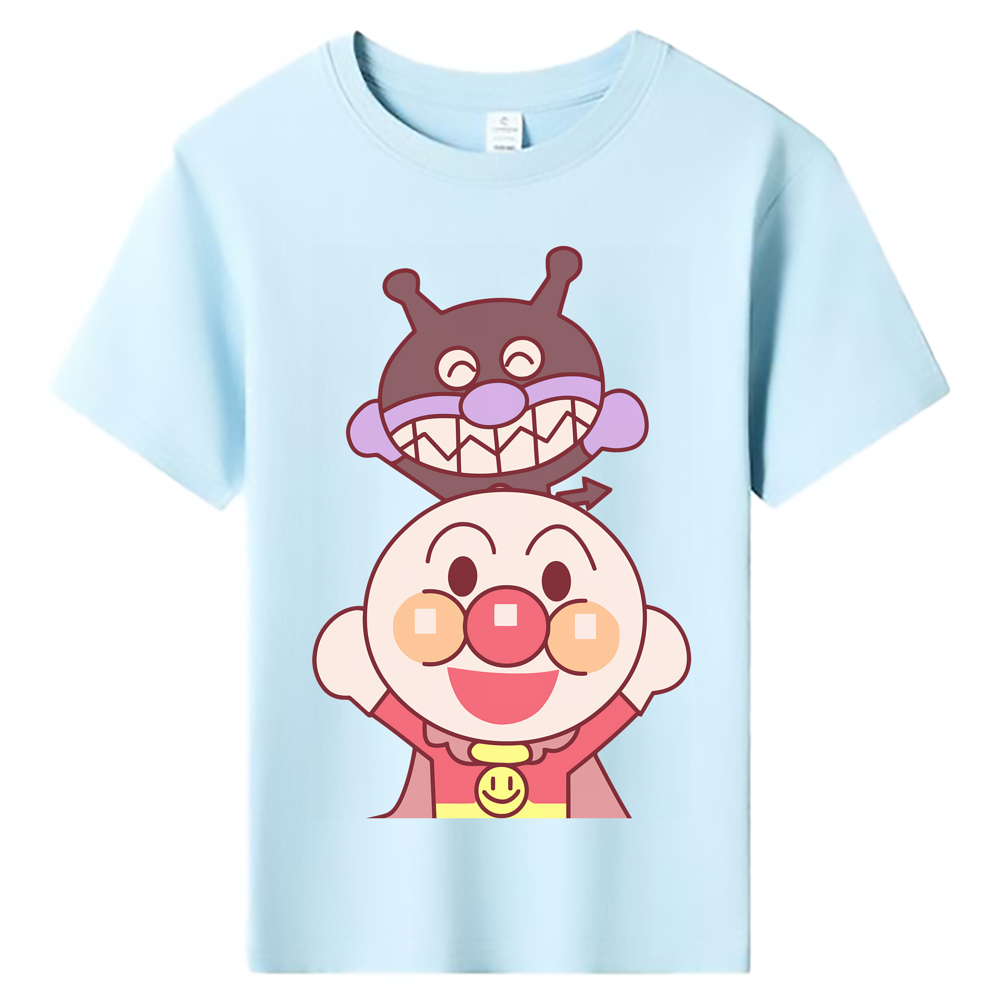 （画像用） アンパンマン Anpanman 綿100％キッズTシャツ（フロントプリント）